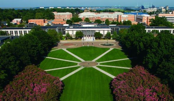 Kaufman Mall on ODU Campus